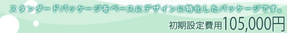 スタンダードパッケージをベースにデザインに特化したパッケージです。